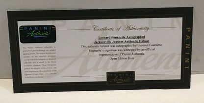 Leonard Fournette Jaguars signed Proline FS helmet auto Fanatics Panini COA