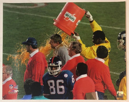 1986  Super Bowl 16x20 Ny Giants Bill Parcells Photo Gatorade Dunk NFL holo