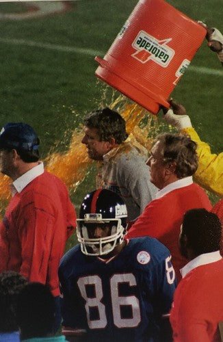 1986  Super Bowl 16x20 Ny Giants Bill Parcells Photo Gatorade Dunk NFL holo