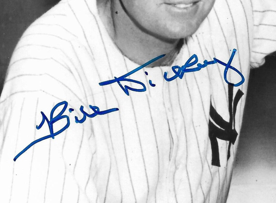 Yogi Berra & Bill Dickey Yankees #8 Catcher signed 8x10 photo framed auto PSA