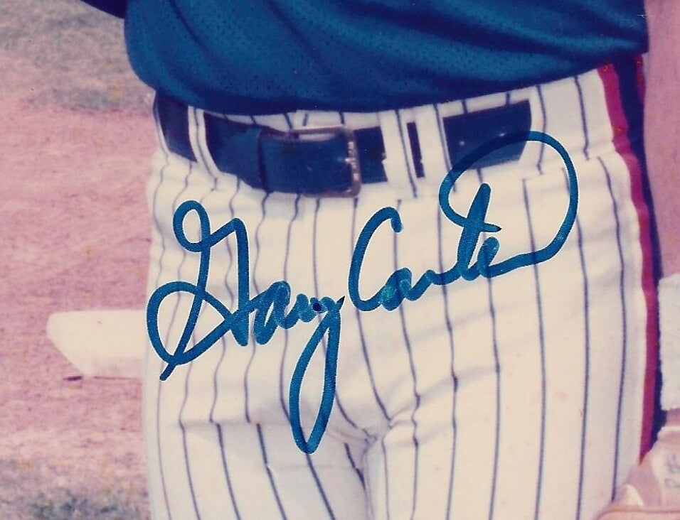 Gary Carter Doc Gooden signed rare 8x10 photo framed Mets Coin 2 auto CBM COA