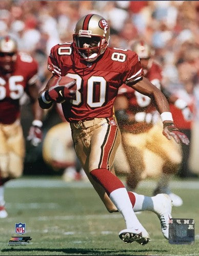JERRY RICE SAN FRANCISCO 49ERS ACTION  UNSIGNED 8X10 PHOTO Holo Licensed