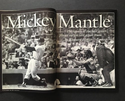 Mickey Mantle Death Sports Illustrated August 21 1995 No Label Nm Mint