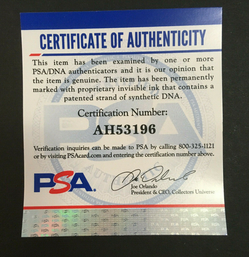 Enos Bradsher Slaughter signed Full Name AL Baseball mint autograph PSA COA