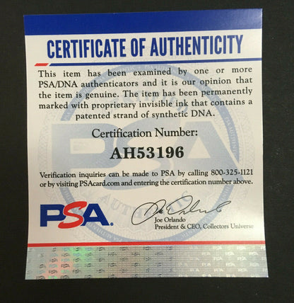 Enos Bradsher Slaughter signed Full Name AL Baseball mint autograph PSA COA