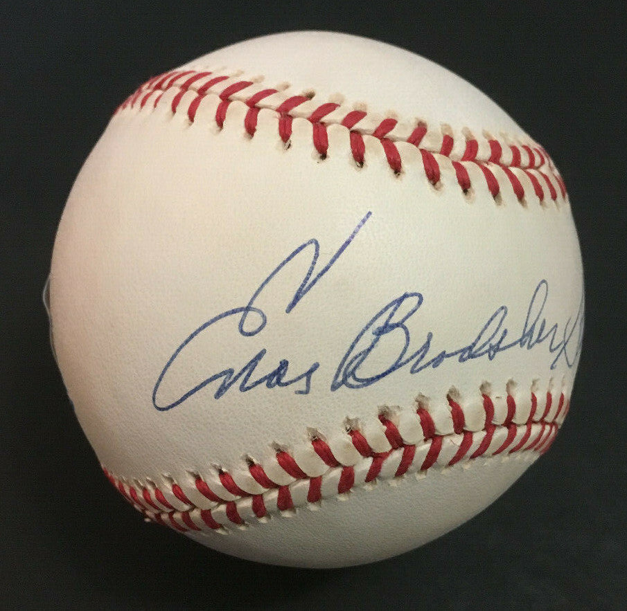 Enos Bradsher Slaughter signed Full Name AL Baseball mint autograph PSA COA