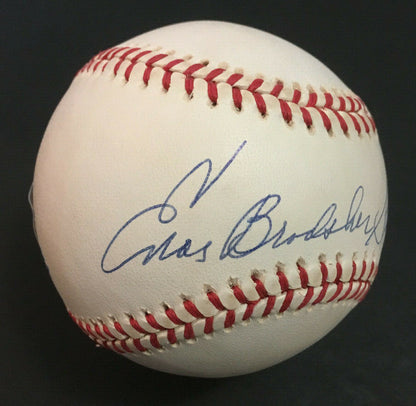 Enos Bradsher Slaughter signed Full Name AL Baseball mint autograph PSA COA