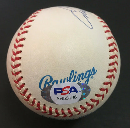 Enos Bradsher Slaughter signed Full Name AL Baseball mint autograph PSA COA