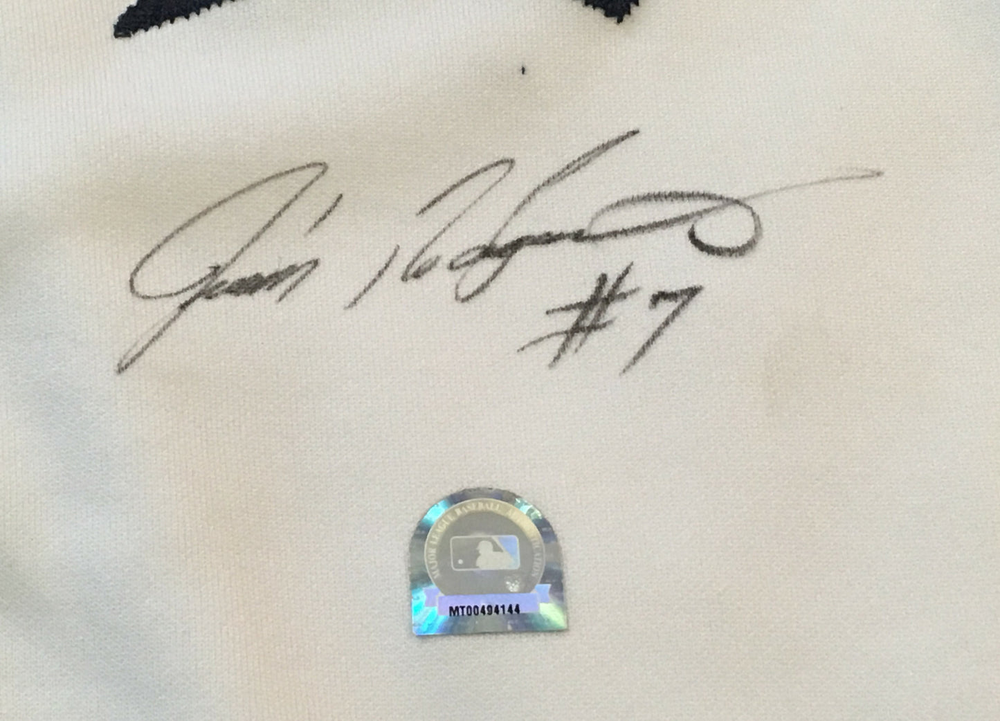 Ivan Rodriguez signed Authentic Tigers Baseball Jersey auto HOF MLB Holo COA