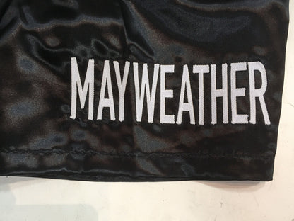 Floyd Mayweather Money signed boxing shorts trunks autograph Beckett BAS COA