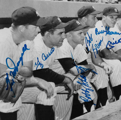 1950s Ny Yankees Team signed 8x10 photo Mickey Mantle Yogi Berra 9 Auto Psa LOA