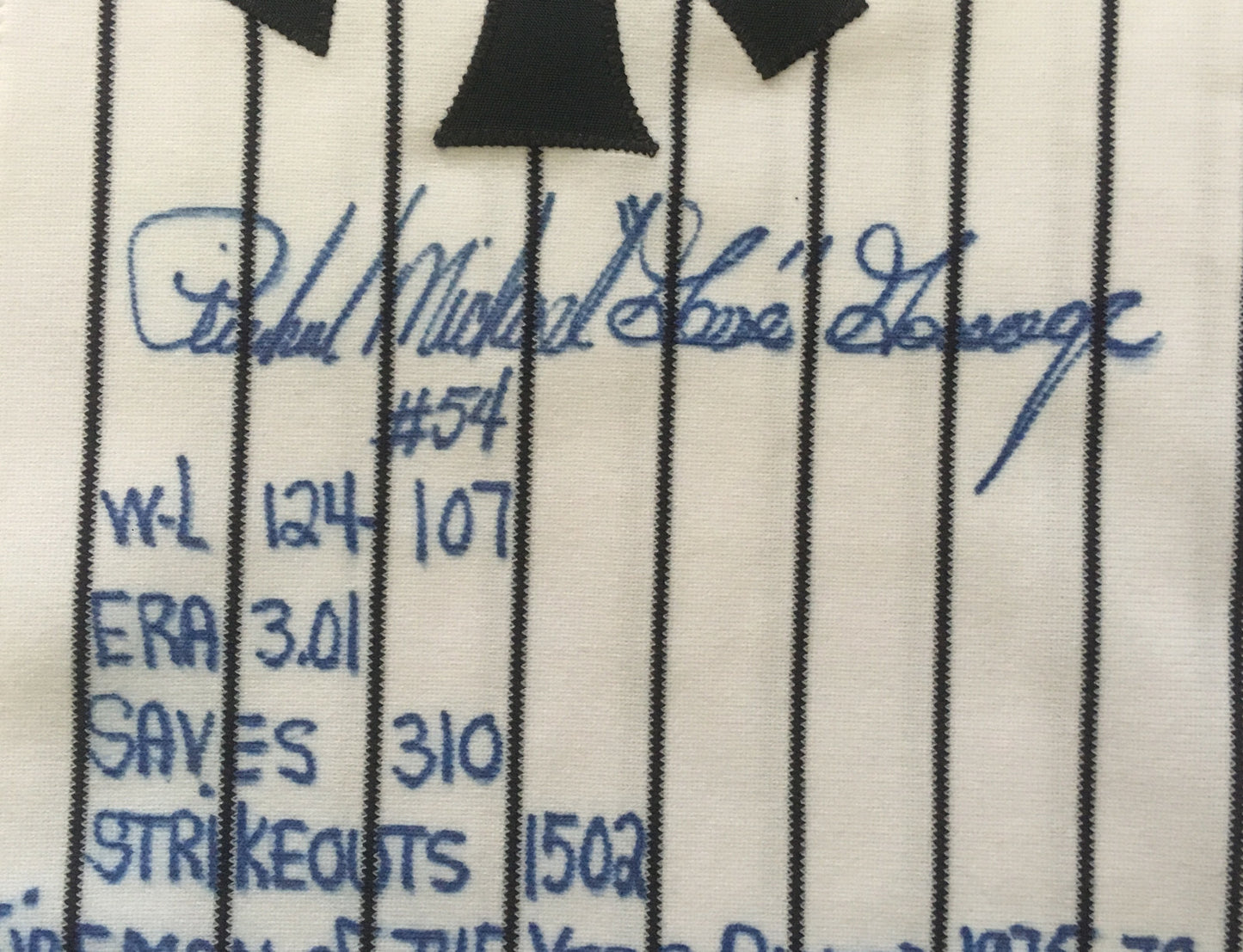Goose Gossage Yankees signed stat jersey #54 Mint Autograph HOF 2008 COA LE /25