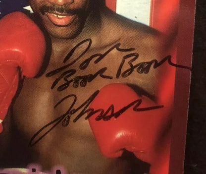 Tom Johnson Signed Ringside Boxing card Series 1 1996 #47 Auto Mint W/ seal COA