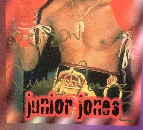 Junior Jones Signed Ringside Boxing card Series 1 1996 #52 with seal COA