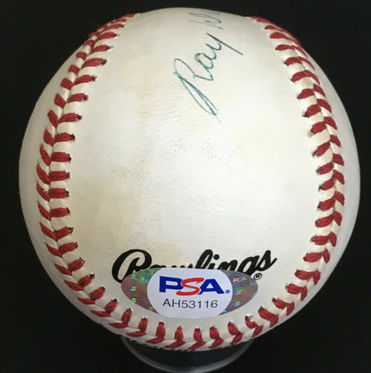 Ray Dandridge signed Official NL Baseball HOF Auto PSA COA Negroe Leagues