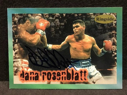 Dana Rosenblatt Signed Ringside Boxing card 1996 #29 Raised Seal  COA Mint Auto