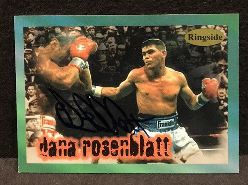 Dana Rosenblatt Signed Ringside Boxing card 1996 #29 Raised Seal  COA Mint Auto