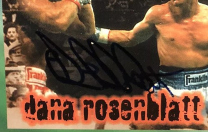 Dana Rosenblatt Signed Ringside Boxing card 1996 #29 Raised Seal  COA Mint Auto