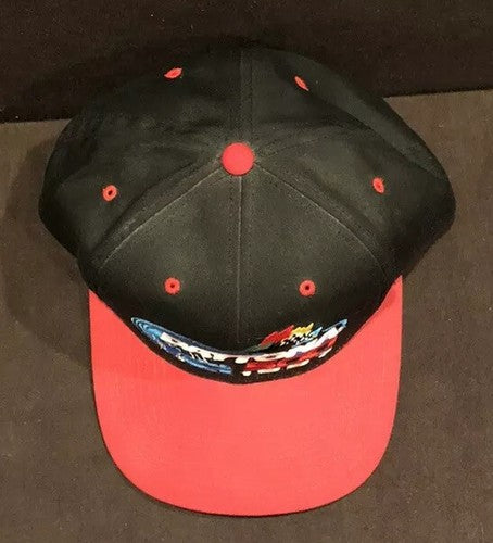 1997 Daytona 500 Checkered Flag Sports Red and Black Snapback Hat New!
