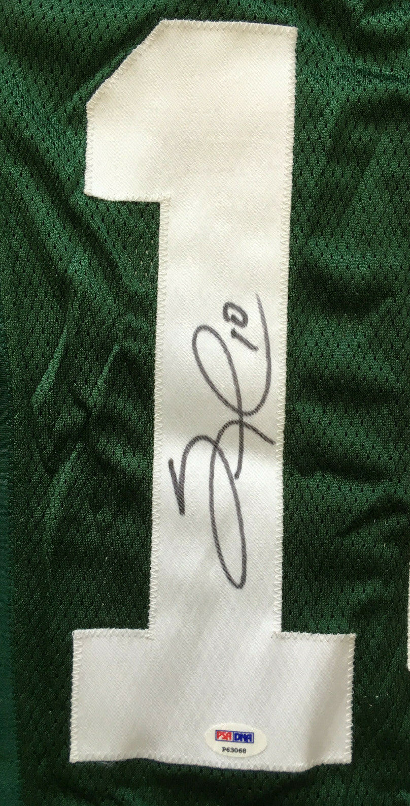 Santonio Holmes signed Game Issued Jets #10 Jersey Autograph rare PSA COA