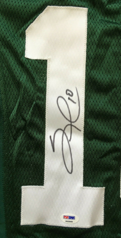 Santonio Holmes signed Game Issued Jets #10 Jersey Autograph rare PSA COA