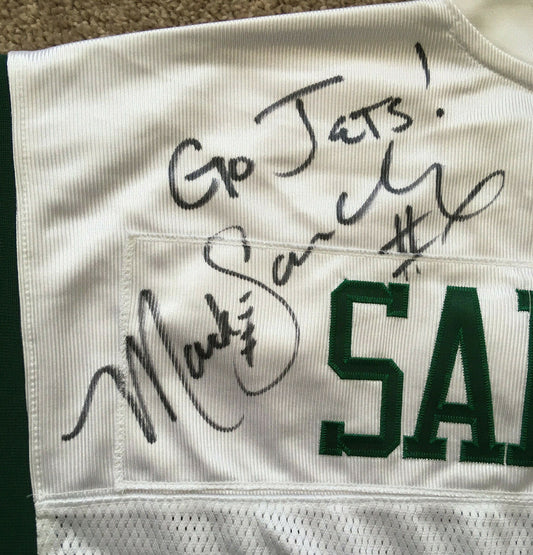 Mark Sanchez signed Authentic Reebok NY Jets Jersey Autograph INS CBM COA