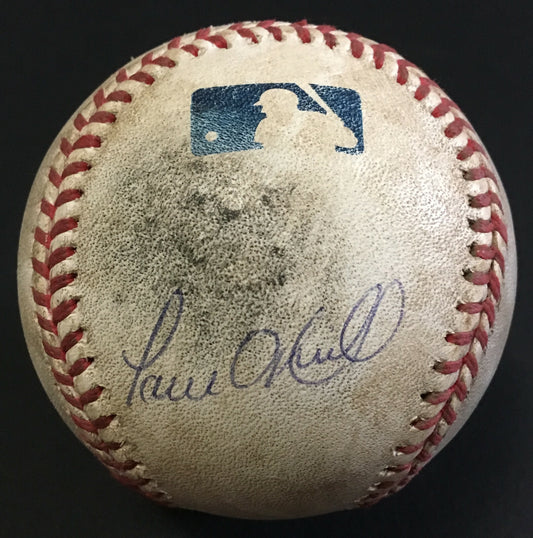 Paul O'Neill Yankees Signed 2001 ALCS Used baseball Hr Game 1 auto MLB Holo Auth