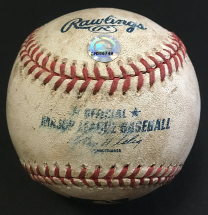 Paul O'Neill Yankees Signed 2001 ALCS Used baseball Hr Game 1 auto MLB Holo Auth
