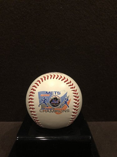 2000 Mets NL Champions Limited Edition fotoball baseball with WS Logo new MLB