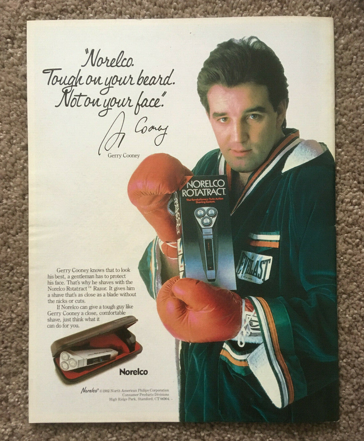 Larry Holmes Gerry Cooney 1982 Heavyweight Championship Program + Ticket Stub