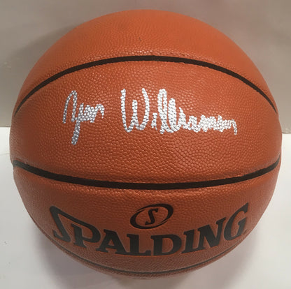 Zion Williams Pelicans signed Spalding Basketball Rookie Autograph Fanatics COA