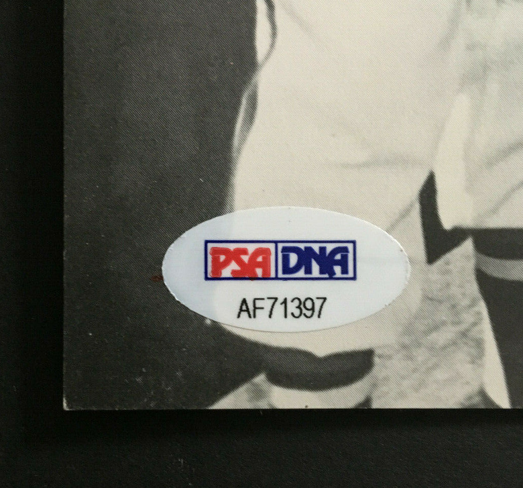 Hank Aaron signed 8x10 Eddie Mathews award photo Autograph HOF PSA COA