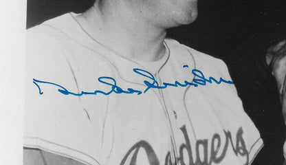 Willie Mays Duke Snider signed 8x10 Bat Game photo Mint Autograph HOF PSA LOA