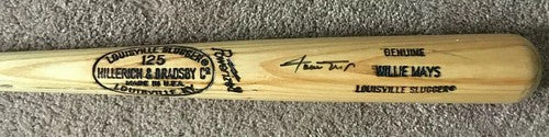 Willie Mays signed Game Model Louisville Slugger bat Mint Autograph HOF PSA COA