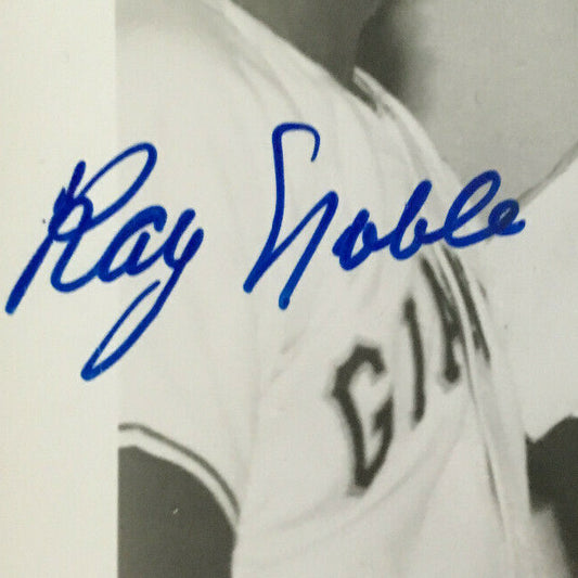 Monte Irvin Bobby Thomson Ray Noble Giants signed 5 auto 8x10 photo framed COA
