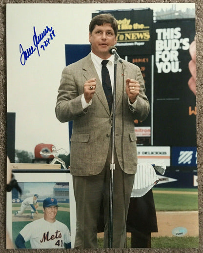 Tom Seaver day signed 11x14 photo Mint Hof autograph ins 7-24-88 Mets PSA  COA