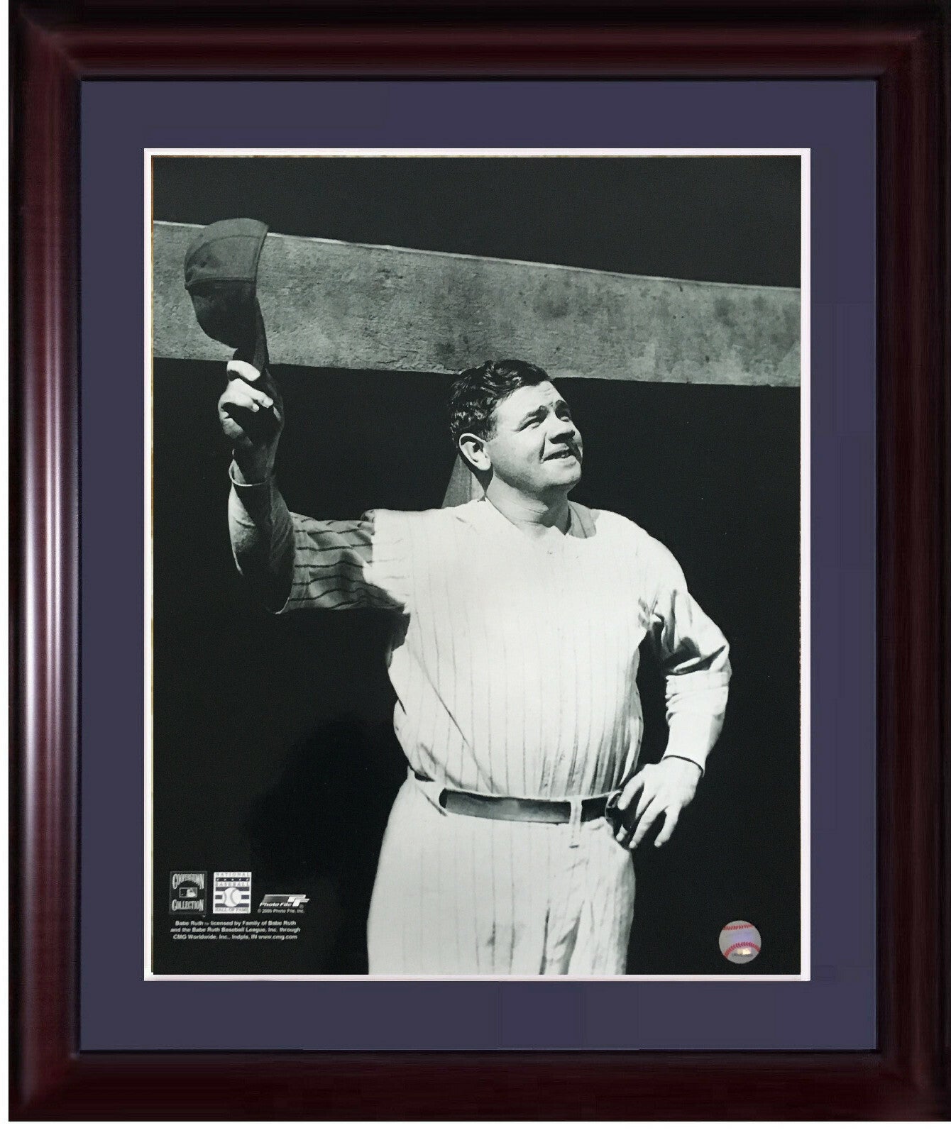 Babe Ruth NY Yankees 16x20 wave Licensed Photo File photo Framed HOF