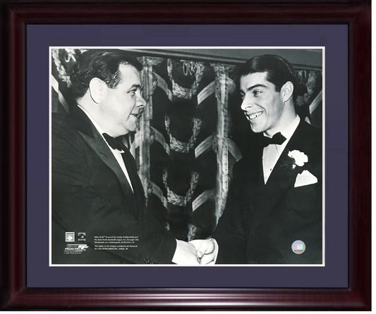 Babe Ruth Joe DiMaggio NY Yankees 16x20 framed photo File 1938 Banquet Licensed