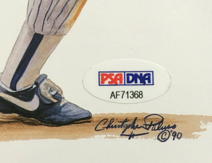 Ernie Banks Cubs HOF Christopher Paluso signed Legends Magazine 2 auto PSA COA