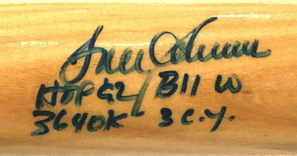 Tom Seaver Mets signed Big Stick INS 4 Stat Baseball Bat HOF 92 Auto RJ.COM COA