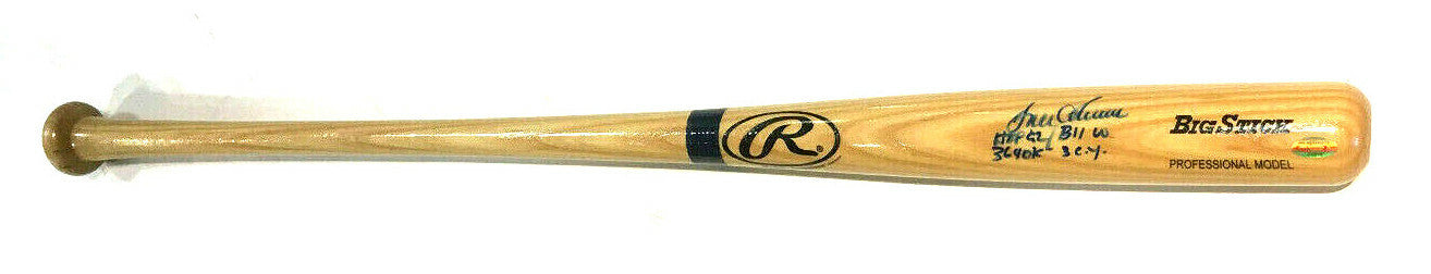 Tom Seaver Mets signed Big Stick INS 4 Stat Baseball Bat HOF 92 Auto RJ.COM COA