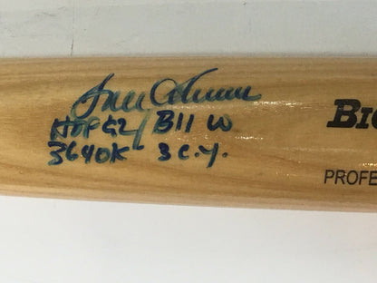 Tom Seaver Mets signed Big Stick INS 4 Stat Baseball Bat HOF 92 Auto RJ.COM COA