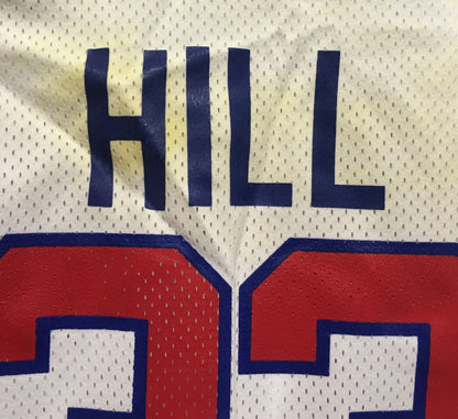 Grant Hill Detroit Pistons game used 1994-95 Rookie Jersey +3 tag Inverse Logo