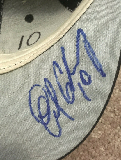 Endy Chavez signed game used 2007 Mets hat Cap autograph Steiner LOA