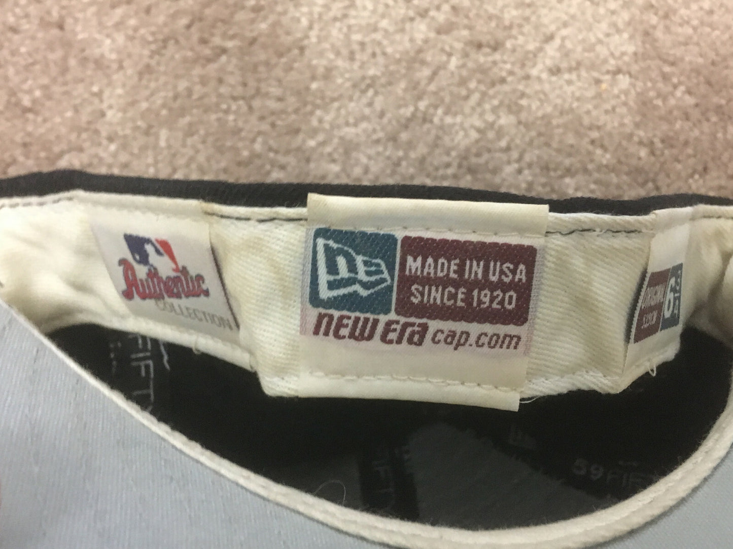 Endy Chavez signed game used 2007 Mets hat Cap autograph Steiner LOA