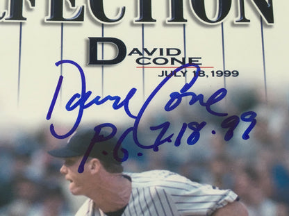 Don Larsen David Cone David Wells signed PG Yankees 11x14 Photo Framed Holo COA