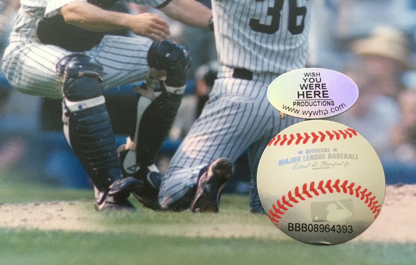 Don Larsen David Cone Wells signed 8x10 Photo INS PG 3 auto agent Holo COA