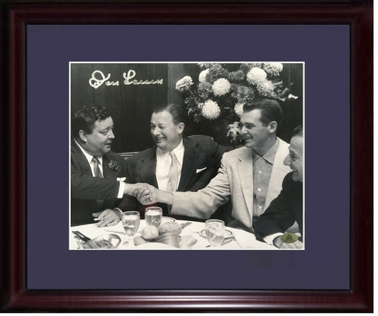 Don Larsen signed 8x10 Jackie Gleason photo framed autograph Holo COA Yankees