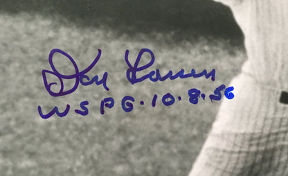 Don Larsen signed Rare 8x10 photo INS WS PG 10-8-56 Mint Auto Agent Holo COA