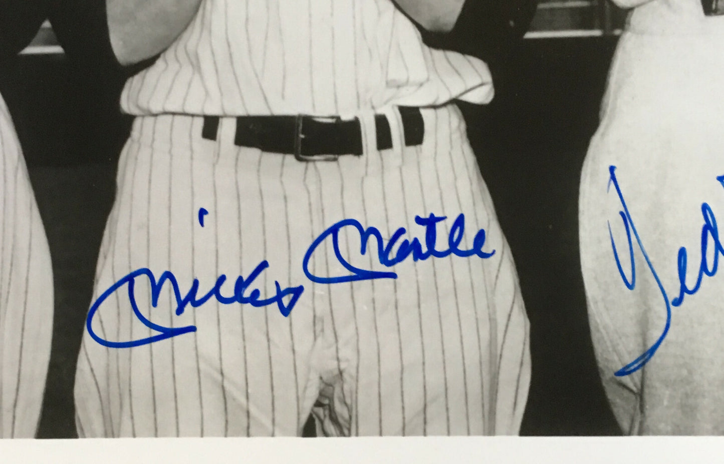 Mickey Mantle Ted Williams signed 8x10 Framed photo Hof Autograph Yankees Psa
